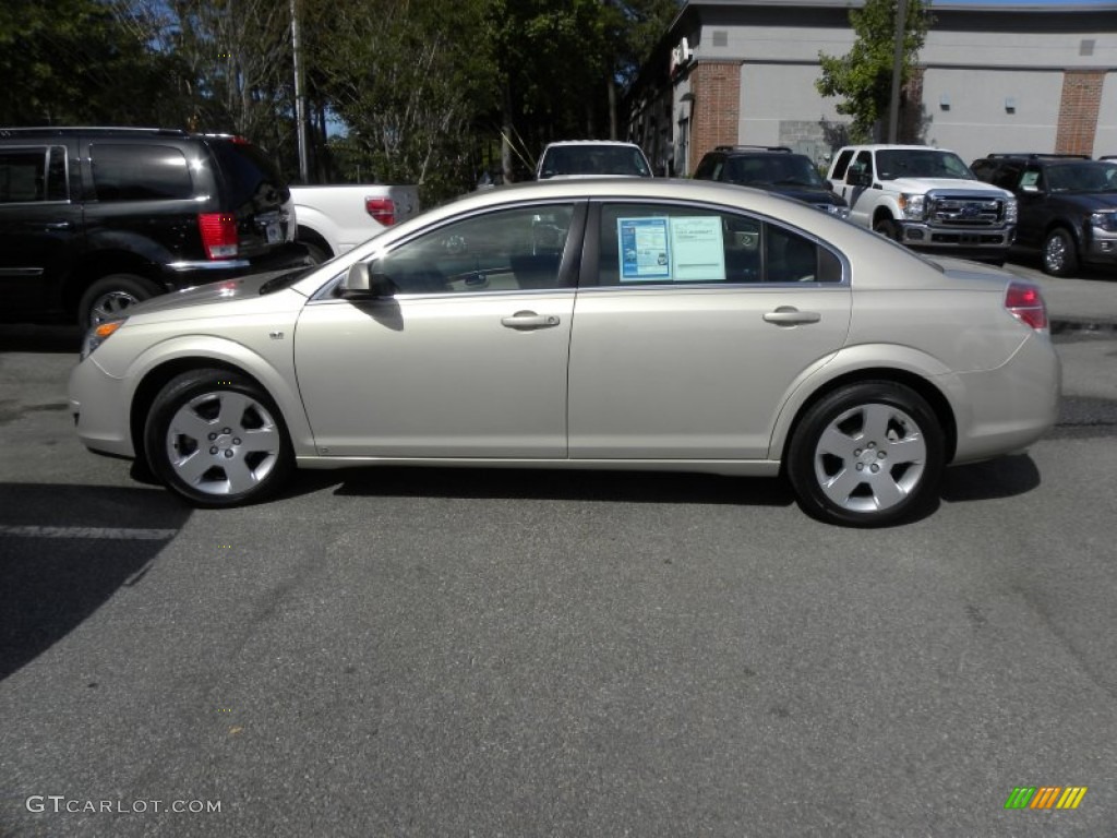 2009 Aura XE - Gold Mist Metallic / Tan photo #2