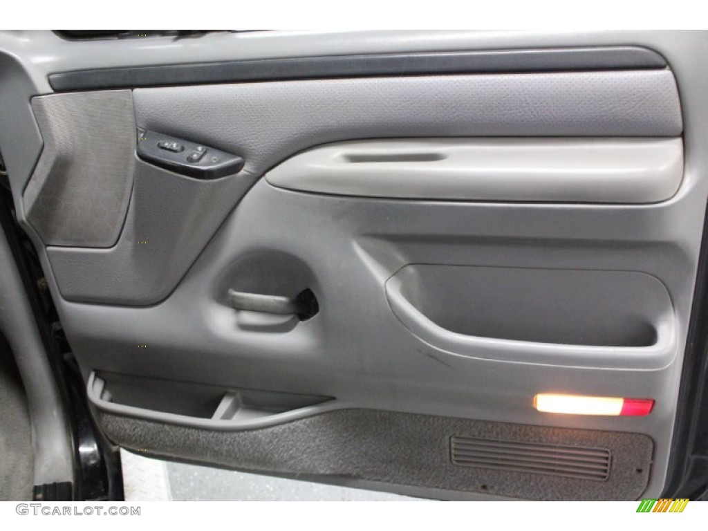 1997 F350 XLT Crew Cab Dually - Black / Opal Grey photo #66