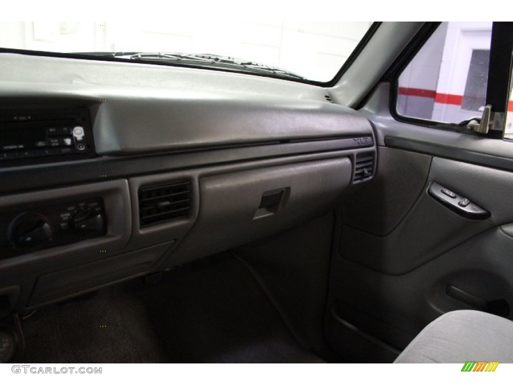 1997 F350 XLT Crew Cab Dually - Black / Opal Grey photo #76