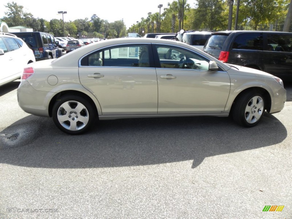 2009 Aura XE - Gold Mist Metallic / Tan photo #12