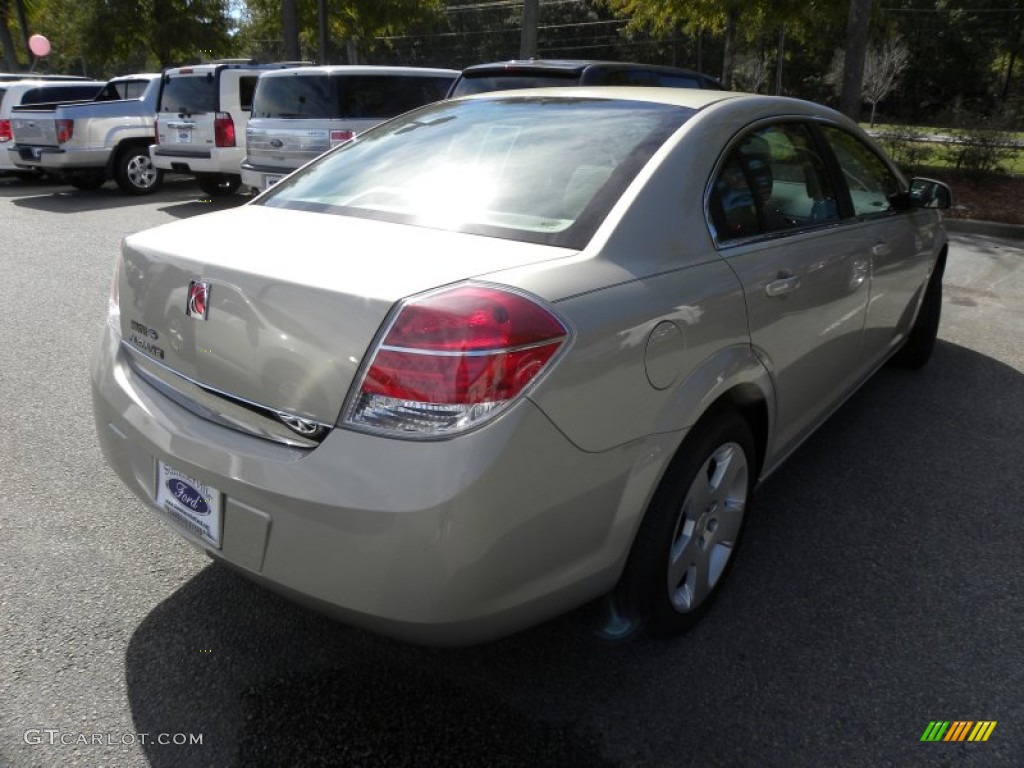 2009 Aura XE - Gold Mist Metallic / Tan photo #13