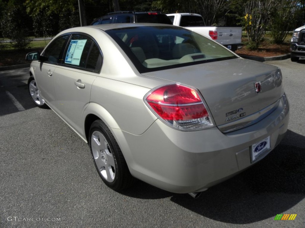 2009 Aura XE - Gold Mist Metallic / Tan photo #15