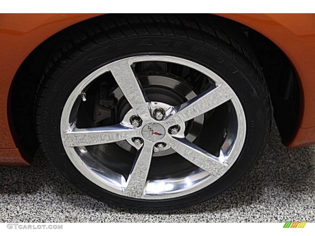 2009 Corvette Coupe - Atomic Orange Metallic / Ebony photo #6