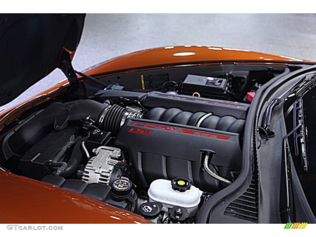 2009 Corvette Coupe - Atomic Orange Metallic / Ebony photo #13
