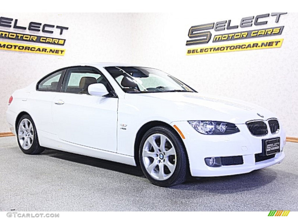 2010 3 Series 328i xDrive Coupe - Alpine White / Saddle Brown Dakota Leather photo #3