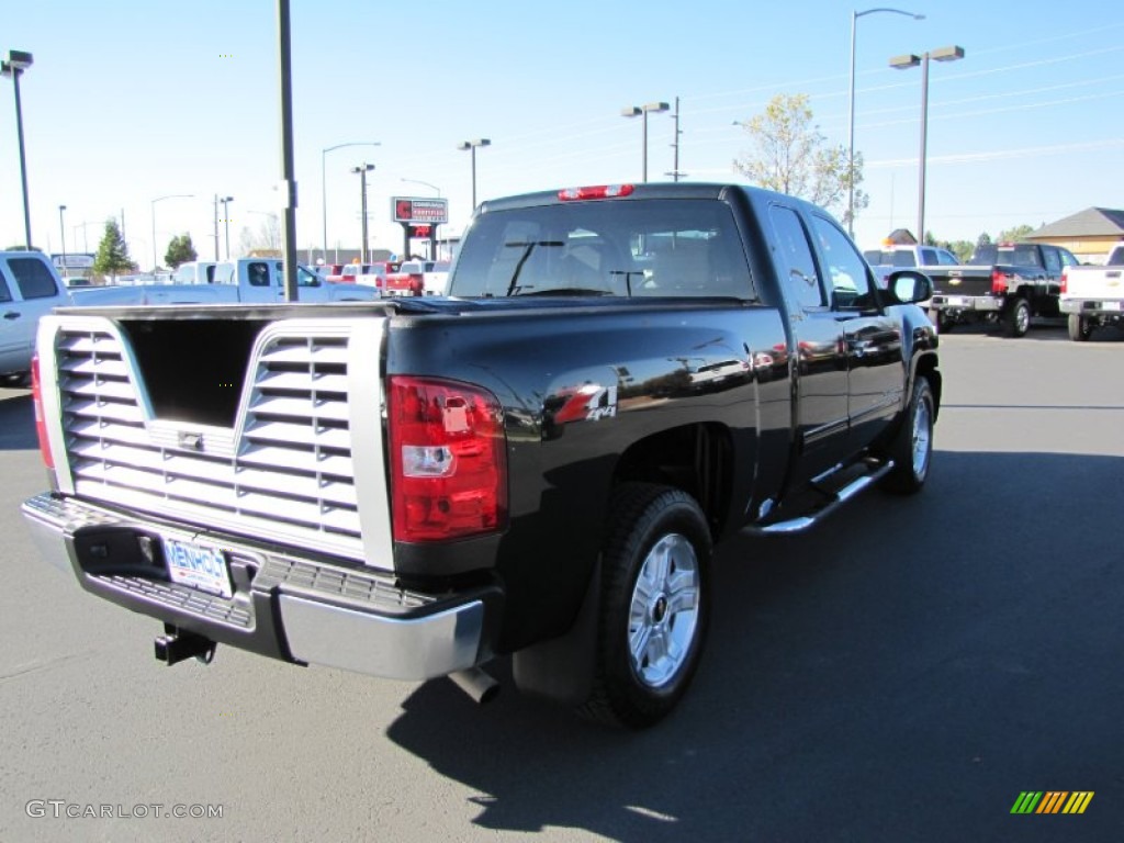 2009 Silverado 1500 LTZ Extended Cab 4x4 - Black Granite Metallic / Light Titanium photo #5