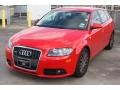 2007 Brilliant Red Audi A3 2.0T  photo #3
