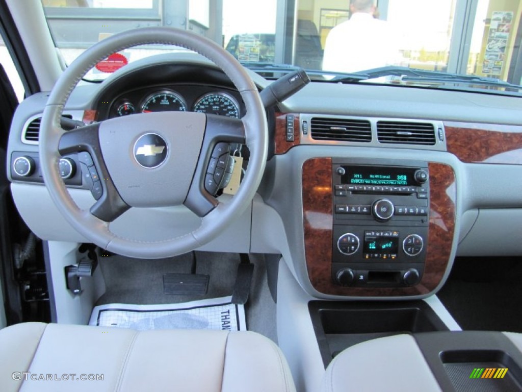 2009 Silverado 1500 LTZ Extended Cab 4x4 - Black Granite Metallic / Light Titanium photo #13