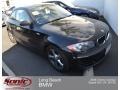 2009 Jet Black BMW 1 Series 128i Coupe  photo #1