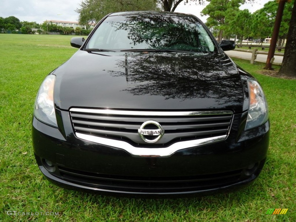 2009 Altima 2.5 SL - Super Black / Charcoal photo #6