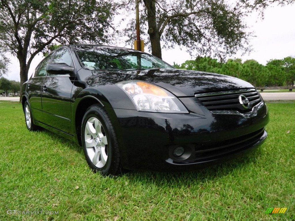 2009 Altima 2.5 SL - Super Black / Charcoal photo #16