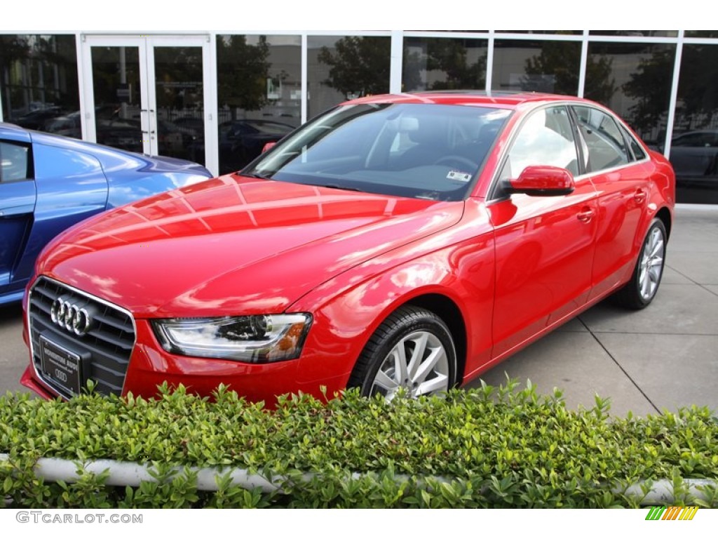 2013 A4 2.0T Sedan - Brilliant Red / Black photo #4