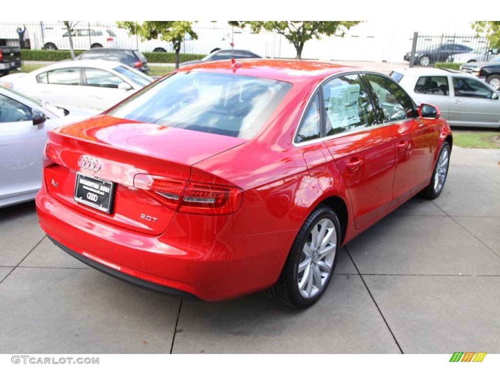 2013 A4 2.0T Sedan - Brilliant Red / Black photo #6