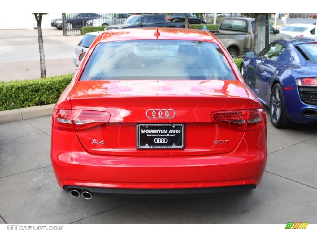 2013 A4 2.0T Sedan - Brilliant Red / Black photo #7