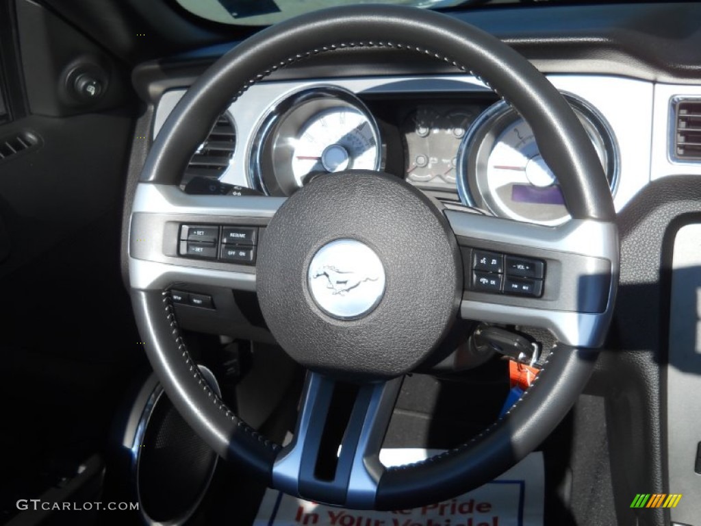 2010 Mustang V6 Premium Convertible - Kona Blue Metallic / Charcoal Black photo #16