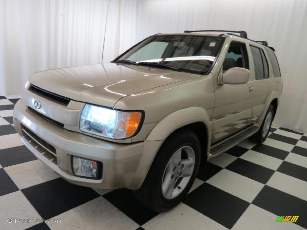 2001 QX4  - Tuscan Beige Metallic / Stone Beige photo #3