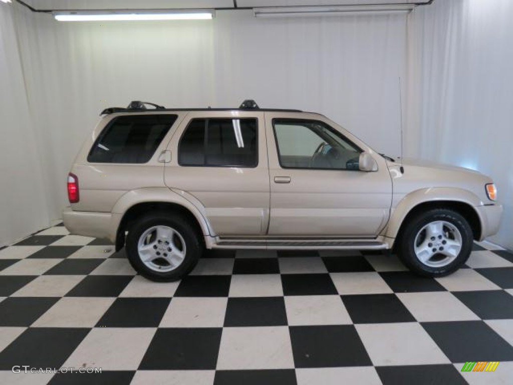 2001 QX4  - Tuscan Beige Metallic / Stone Beige photo #27