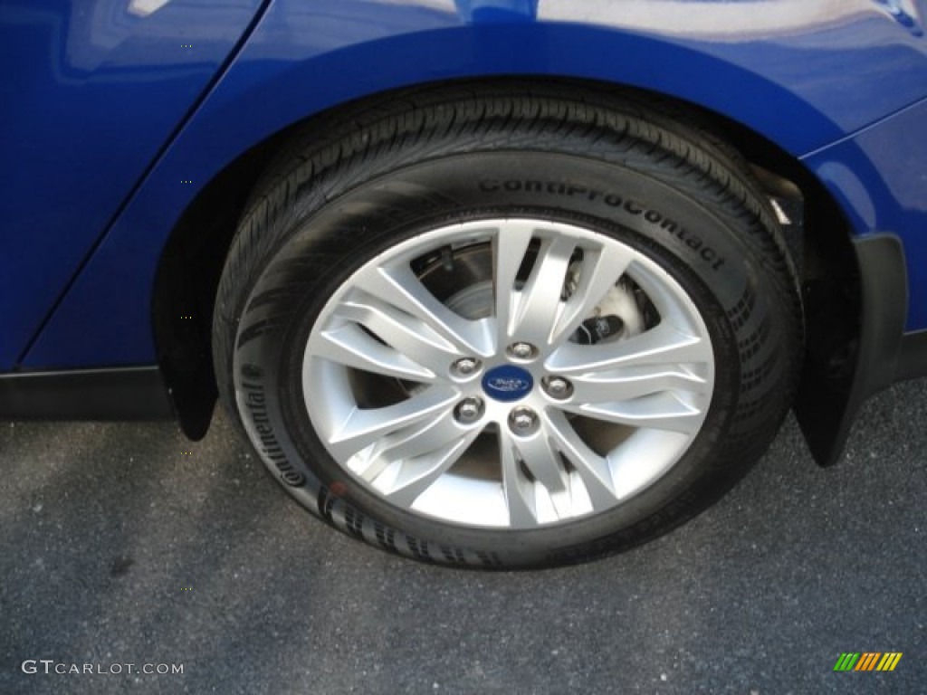 2012 Focus SEL Sedan - Sonic Blue Metallic / Charcoal Black photo #9