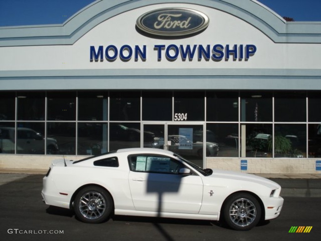 2013 Mustang V6 Premium Coupe - Performance White / Charcoal Black photo #1