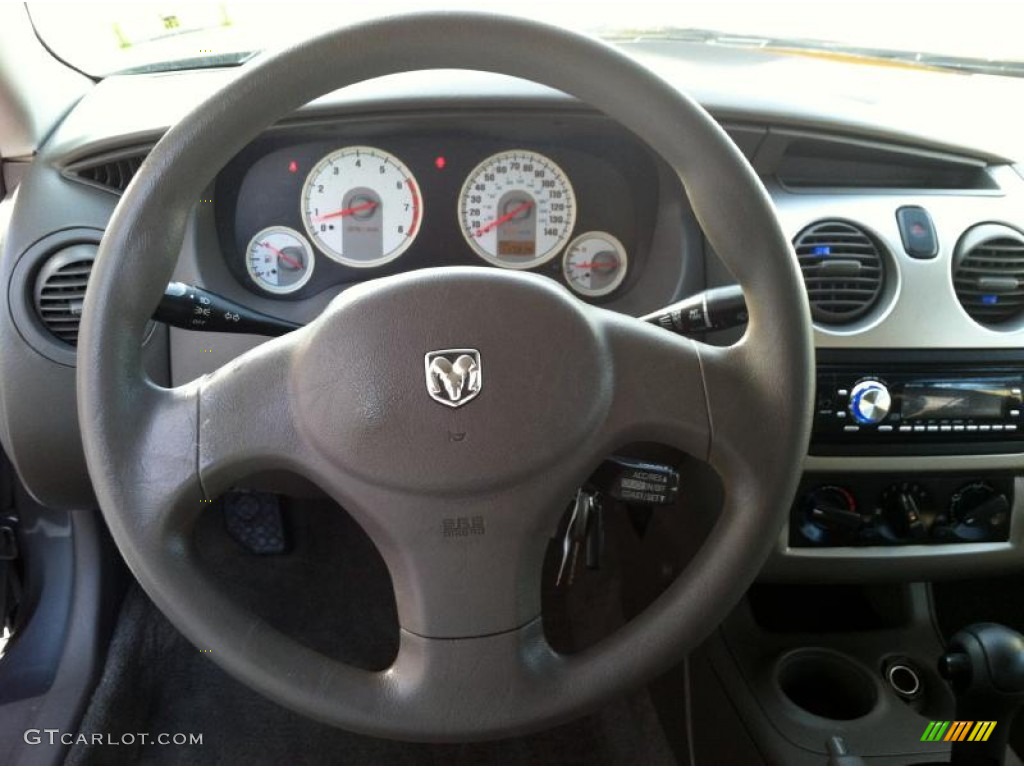 2003 Dodge Stratus SXT Coupe Dark Slate Gray Steering Wheel Photo #72592608
