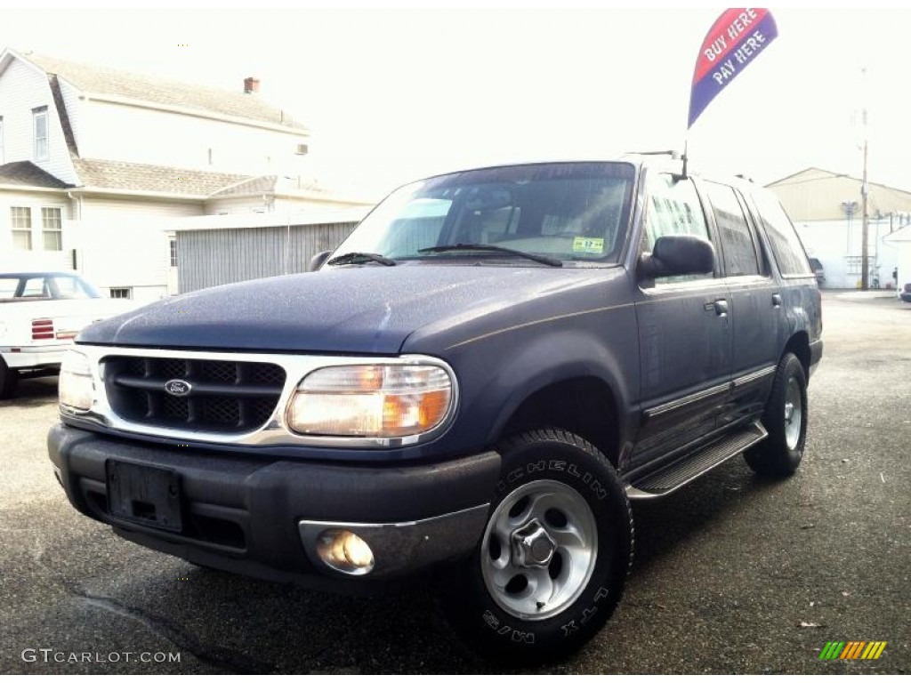 2000 Explorer XLT 4x4 - Medium Wedgewood Blue Metallic / Medium Prairie Tan photo #3
