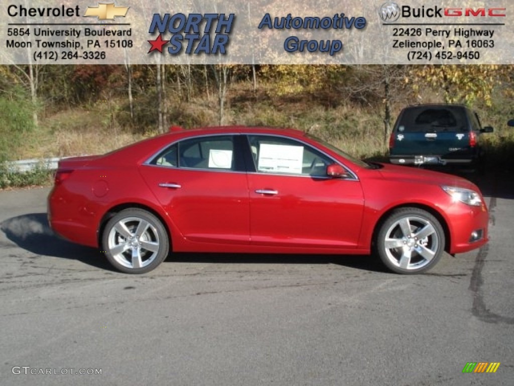 2013 Malibu LTZ - Crystal Red Tintcoat / Cocoa/Light Neutral photo #1