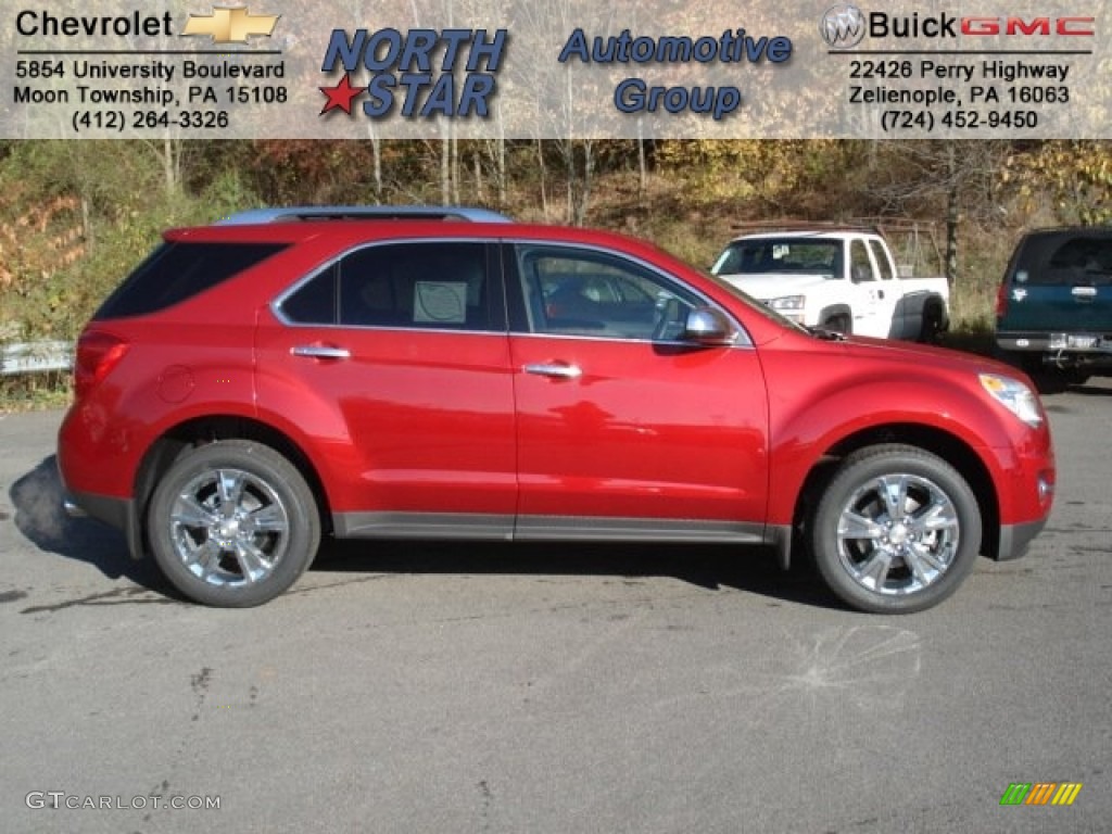 2013 Equinox LT AWD - Crystal Red Tintcoat / Jet Black photo #1