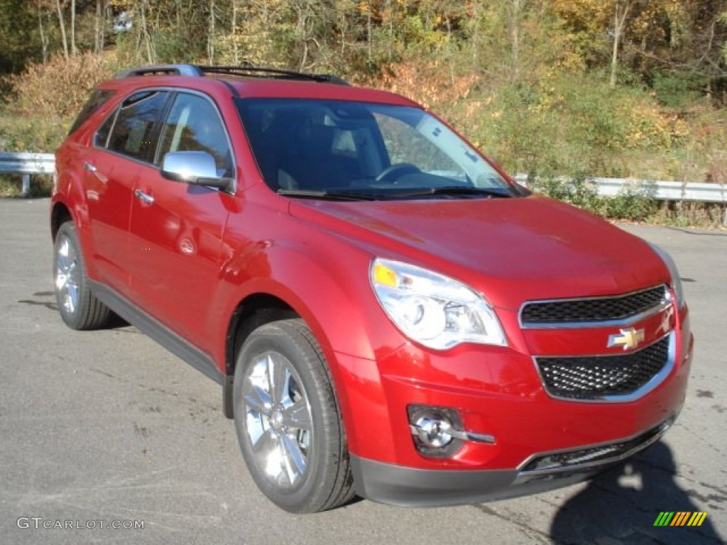 2013 Equinox LT AWD - Crystal Red Tintcoat / Jet Black photo #2