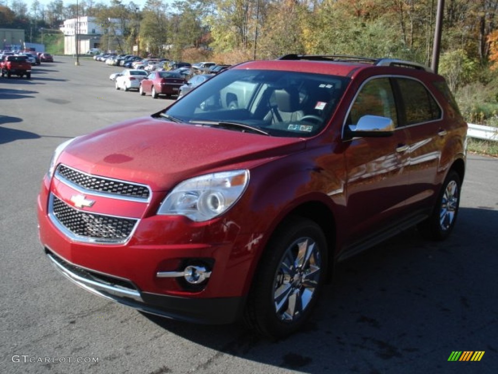 2013 Equinox LT AWD - Crystal Red Tintcoat / Jet Black photo #4