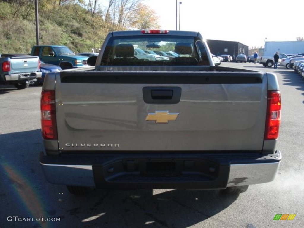 2013 Silverado 1500 Work Truck Regular Cab 4x4 - Mocha Steel Metallic / Dark Titanium photo #7