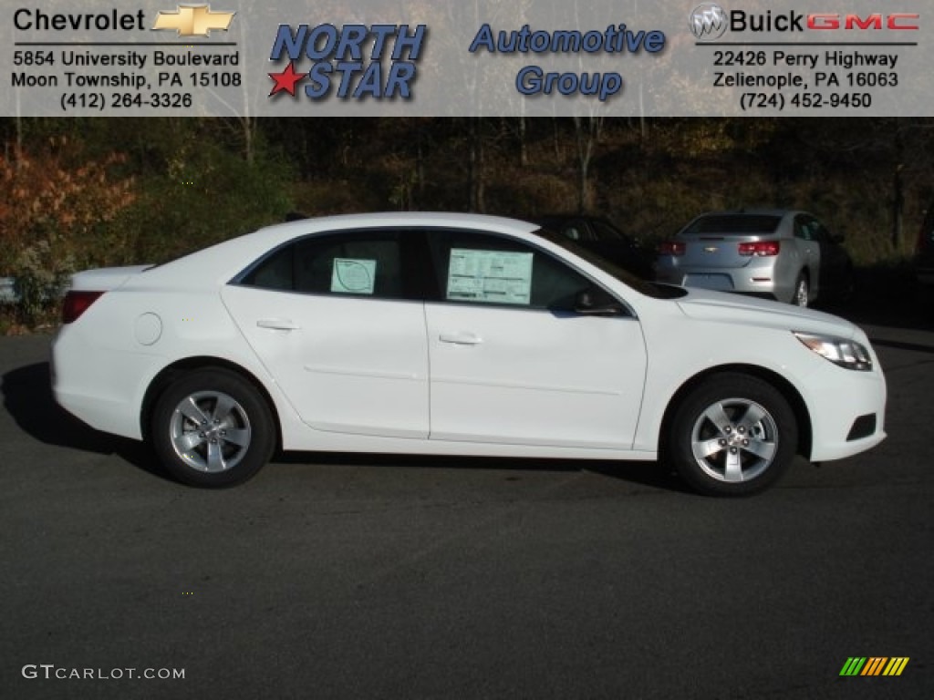 2013 Malibu LS - Summit White / Jet Black/Titanium photo #1