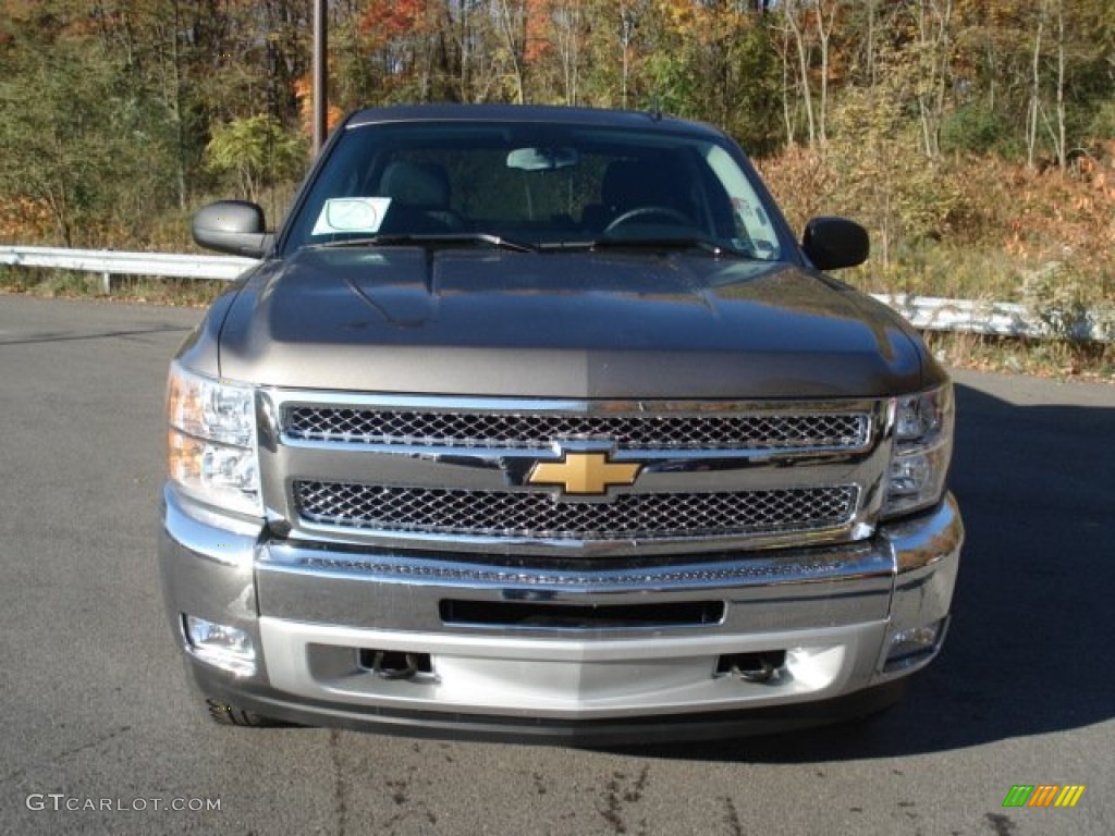 2013 Silverado 1500 LT Crew Cab 4x4 - Mocha Steel Metallic / Ebony photo #3