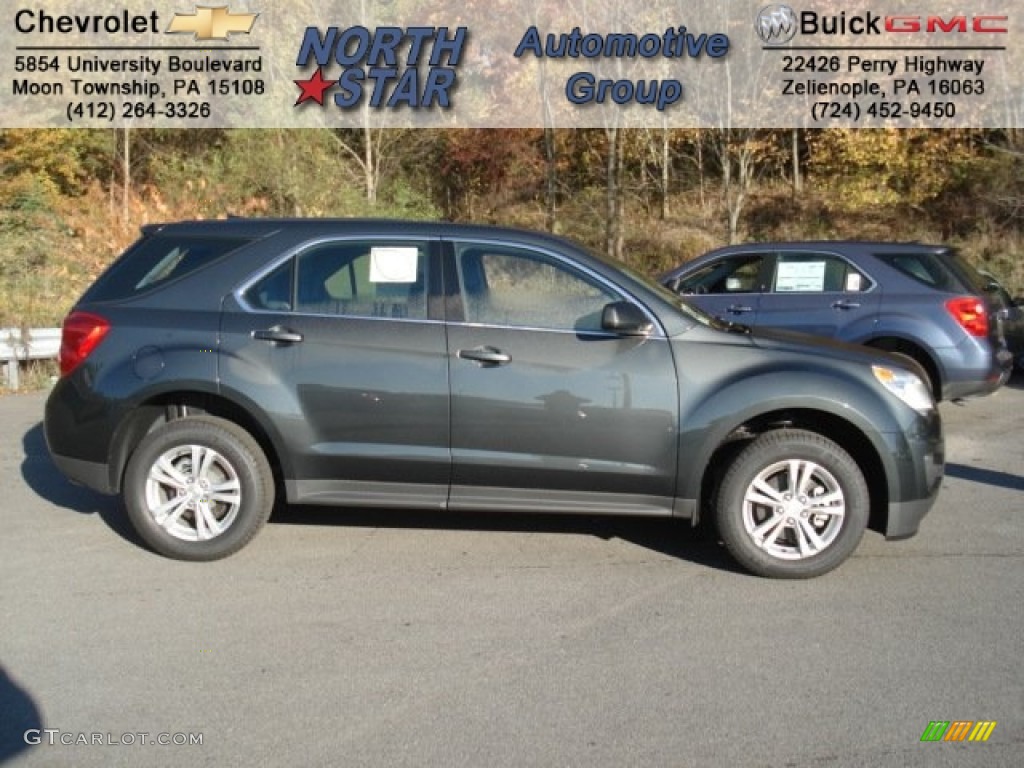 2013 Equinox LS - Ashen Gray Metallic / Jet Black photo #1