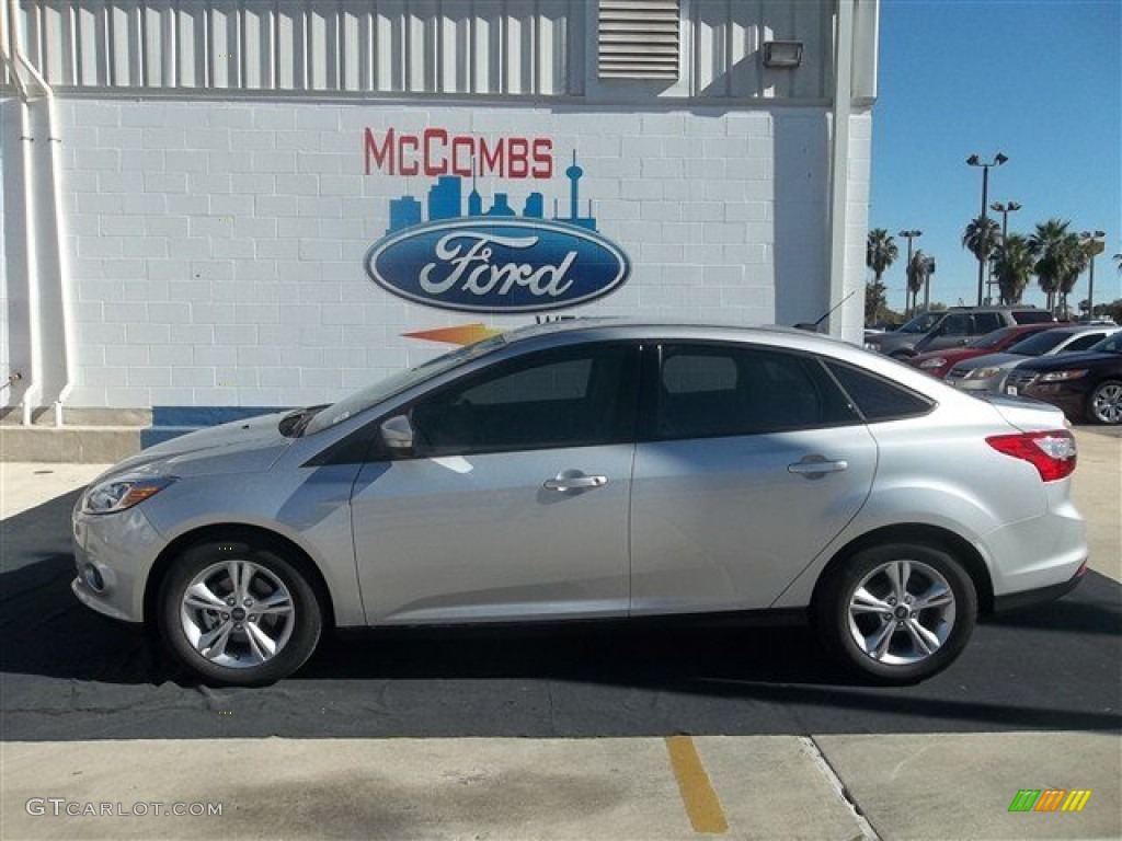 2013 Focus SE Sedan - Ingot Silver / Medium Light Stone photo #3