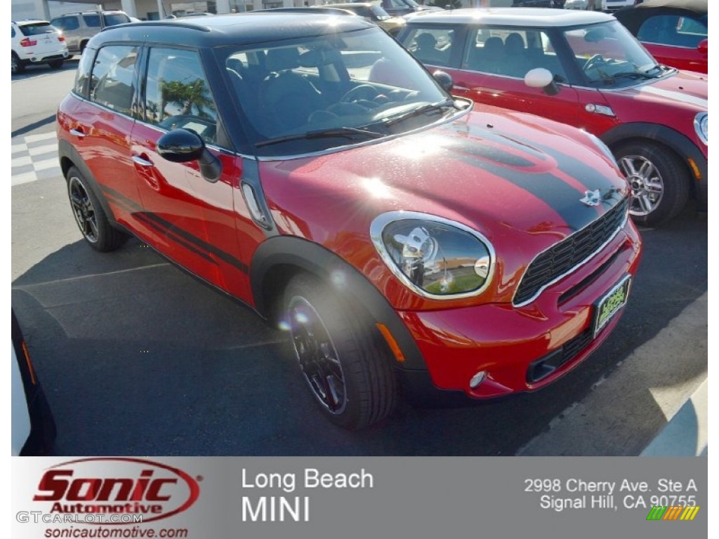 2012 Cooper S Countryman - Pure Red / Carbon Black photo #1