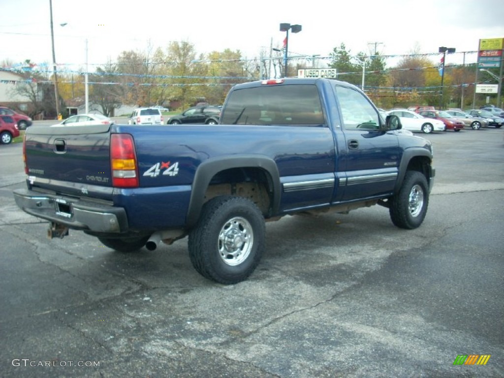 2002 Silverado 2500 LS Regular Cab 4x4 - Indigo Blue Metallic / Graphite photo #12