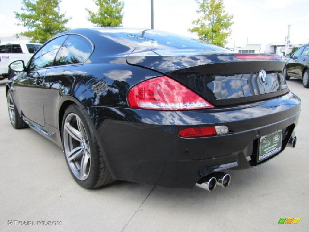 2010 M6 Coupe - Black Sapphire Metallic / Black photo #8