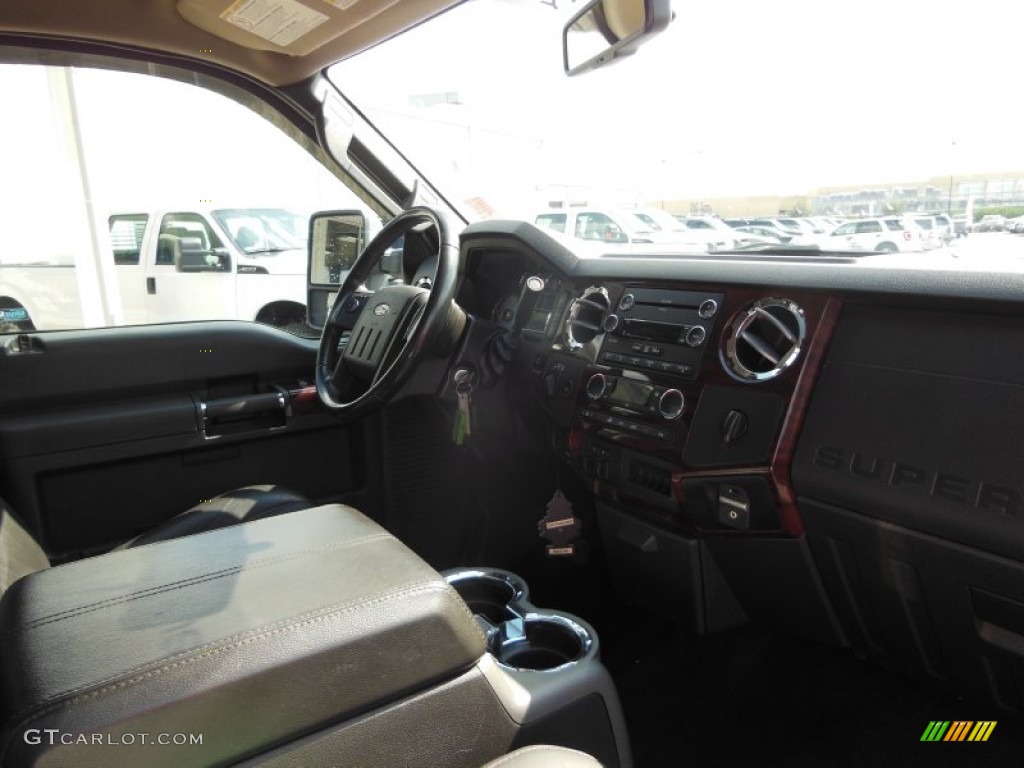 2009 F250 Super Duty Lariat Crew Cab 4x4 - Brilliant Silver Metallic / Ebony Leather photo #6