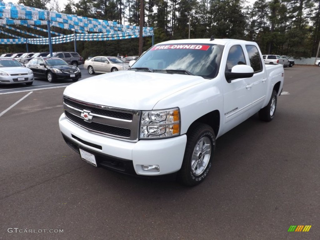 2009 Silverado 1500 LTZ Crew Cab 4x4 - Summit White / Light Cashmere photo #1