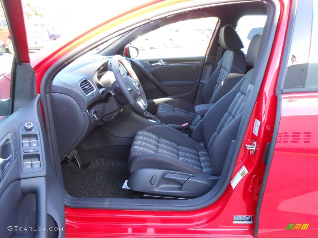 Interlagos Plaid Cloth Interior 2013 Volkswagen GTI 4 Door Photo #72607184