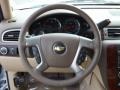 Light Cashmere/Dark Cashmere 2013 Chevrolet Suburban LTZ Steering Wheel