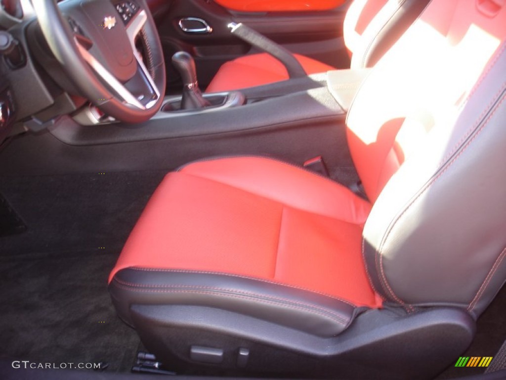 2013 Camaro SS/RS Coupe - Inferno Orange Metallic / Inferno Orange photo #10