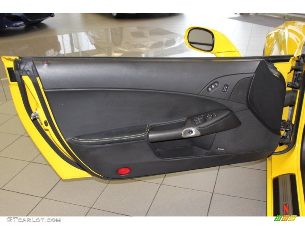 2008 Chevrolet Corvette Z06 Ebony Door Panel Photo #72607301