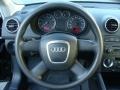 2006 Audi A3 Black Interior Steering Wheel Photo