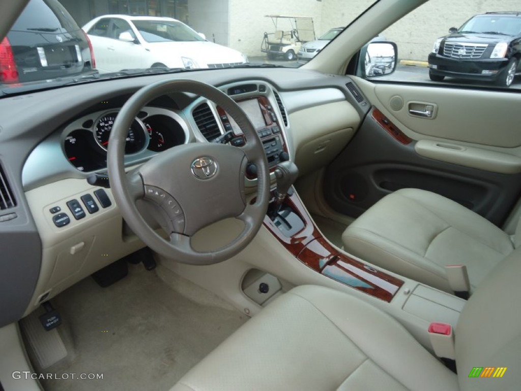 Ivory Beige Interior 2007 Toyota Highlander Hybrid Limited 4WD Photo #72607757