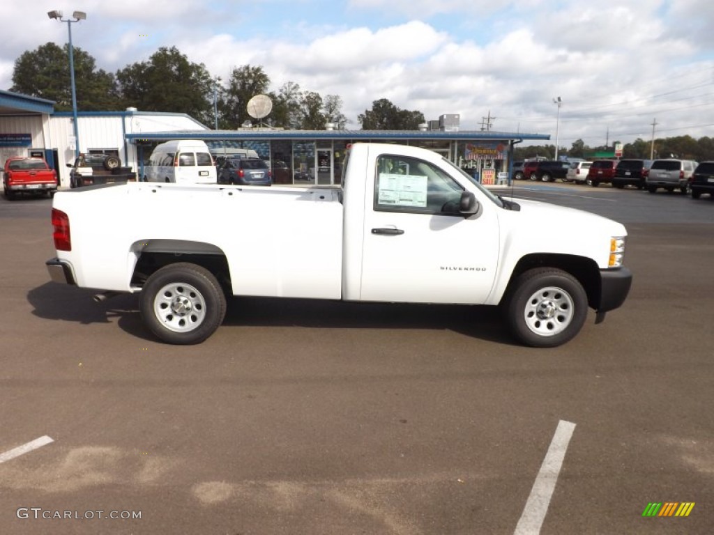 Summit White 2013 Chevrolet Silverado 1500 Work Truck Regular Cab Exterior Photo #72607805