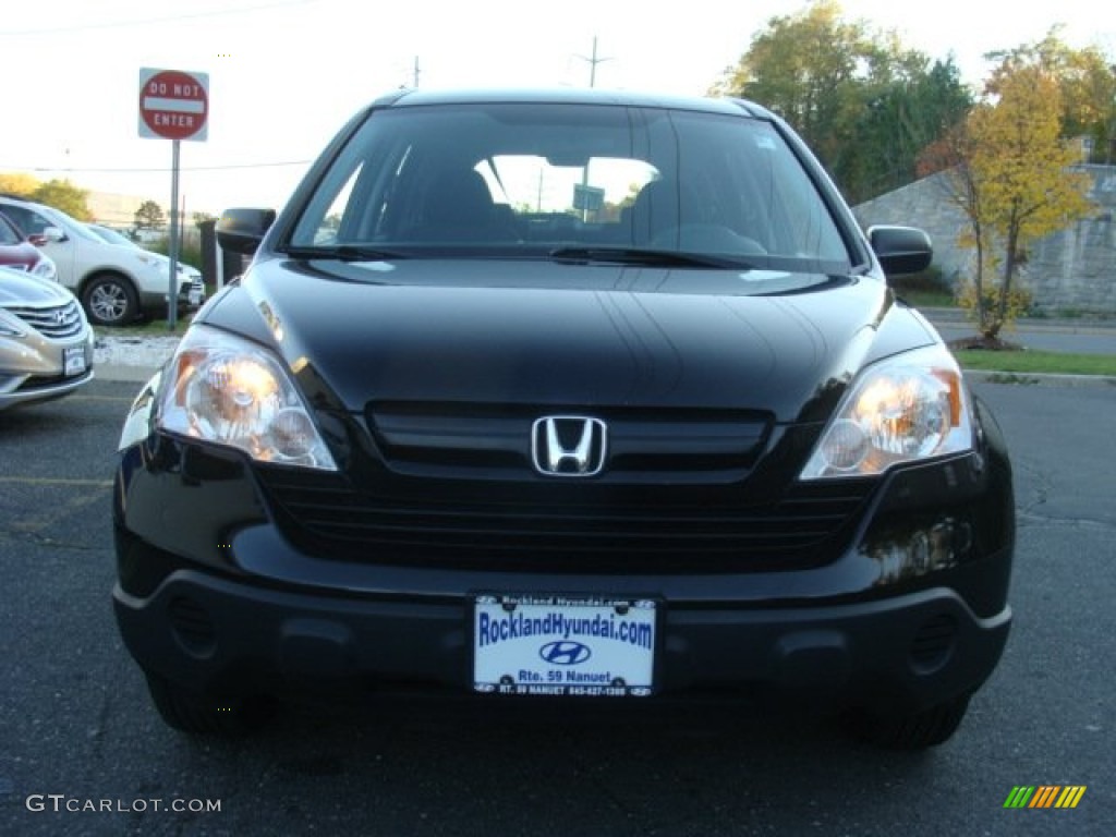 2009 CR-V LX 4WD - Crystal Black Pearl / Black photo #2