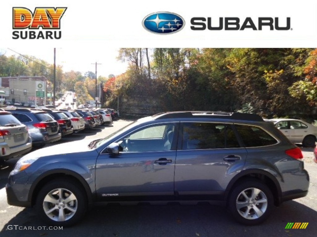 2013 Outback 2.5i Limited - Twilight Blue Metallic / Off Black Leather photo #1