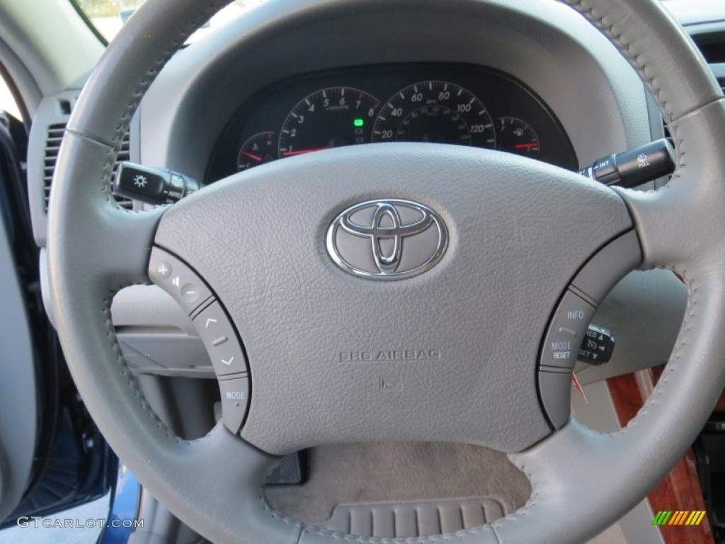 2005 Camry XLE V6 - Indigo Ink Pearl / Taupe photo #39