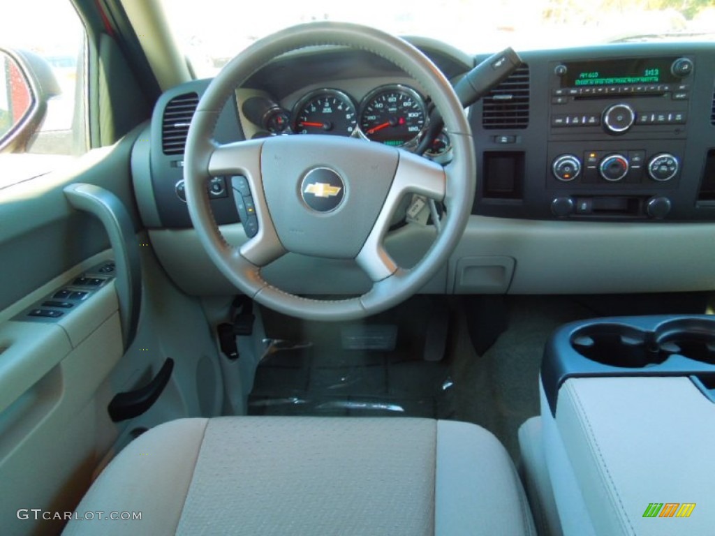 2012 Silverado 1500 LT Crew Cab - Victory Red / Light Titanium/Dark Titanium photo #16